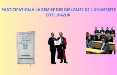 Participation à la cérémonie de remise des diplômes de l’université Côte d’Azur